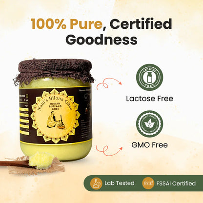Organic Buffalo Ghee | Ayurvedic bilona method