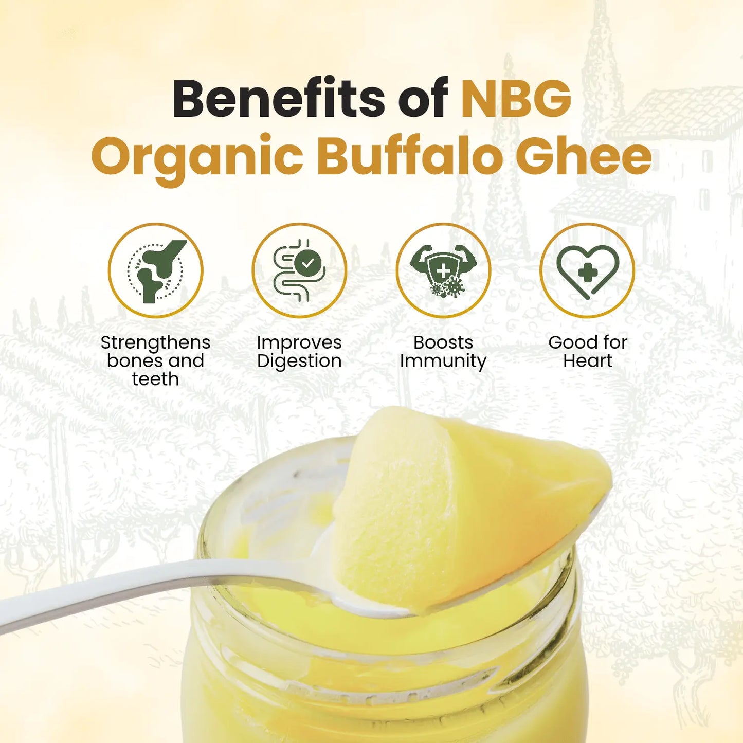 Organic Buffalo Ghee | Ayurvedic bilona method